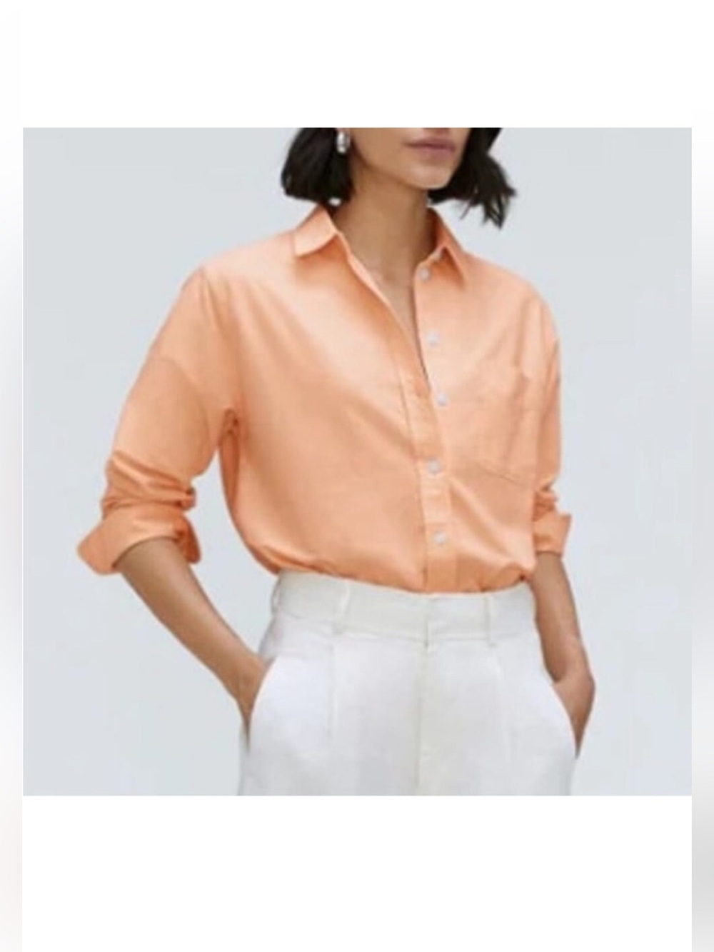 Everlane Top 0 Relaxed Oxford Shirt Apricot